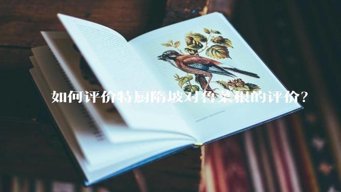 如何评价特厨隋坡对鲁菜根的评价？
